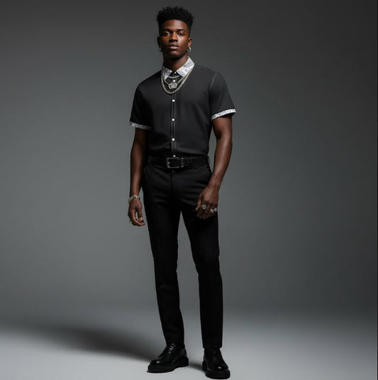 YBP Dynasty Men's Dress Pants – Black