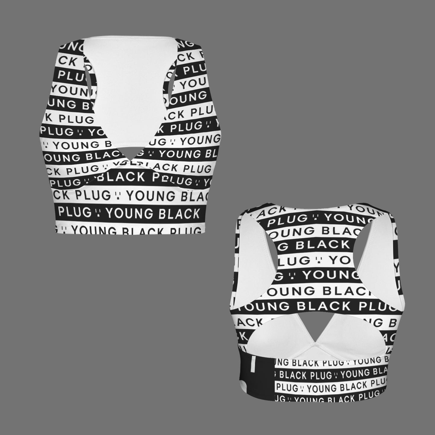 Flag Barer™ Deep V Active Crop Bra