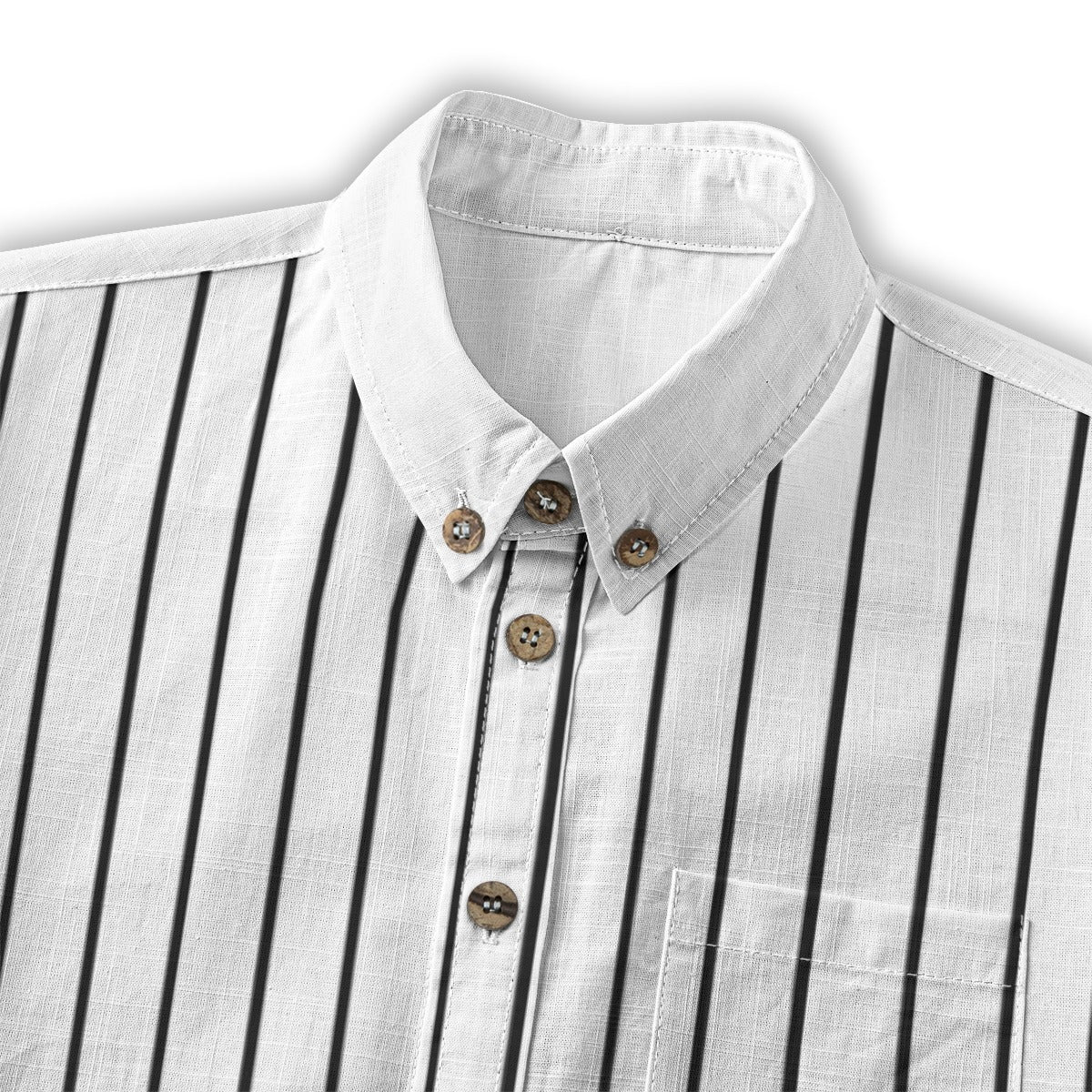 YBP Pinstripe Boys Camp Shirt | Premium Cotton Button-Up