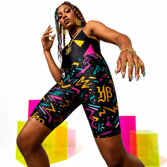 Golden Era High-Waisted Biker Shorts
