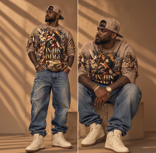 IMMACULATE | In His Image Oversized Sweatshirt