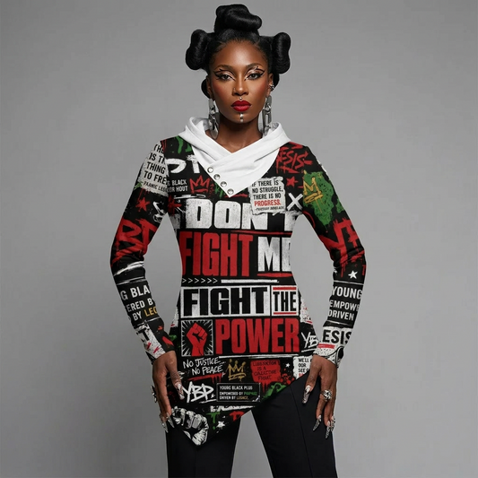 YBP Fight the Power Asymmetric Hoodie