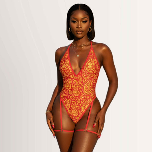 YBP Cocktails Collection Heatline Cut-Out One-Piece Swimsuit
