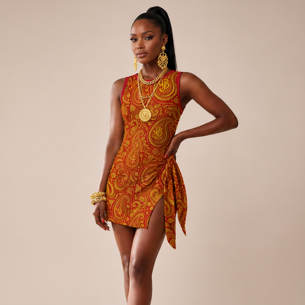 YBP Cocktails Collection Sleeveless Bodysuit Dress – Wrap Mini Dress with Built-In Shorts