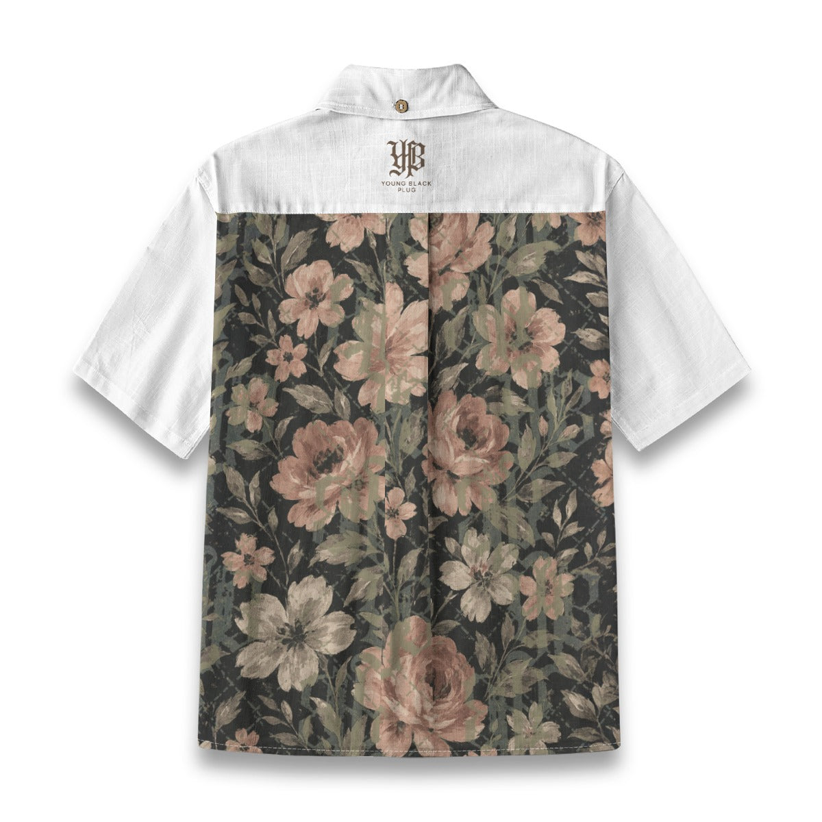 YBP Midnight Bloom Boys Camp Shirt | Cotton Floral Button-Up