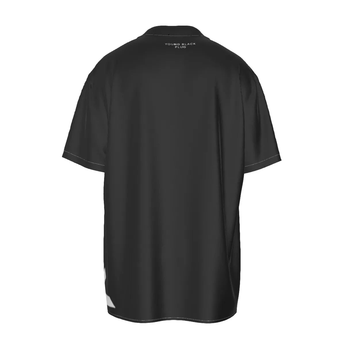 Just Black Silk Button-Up Shirt