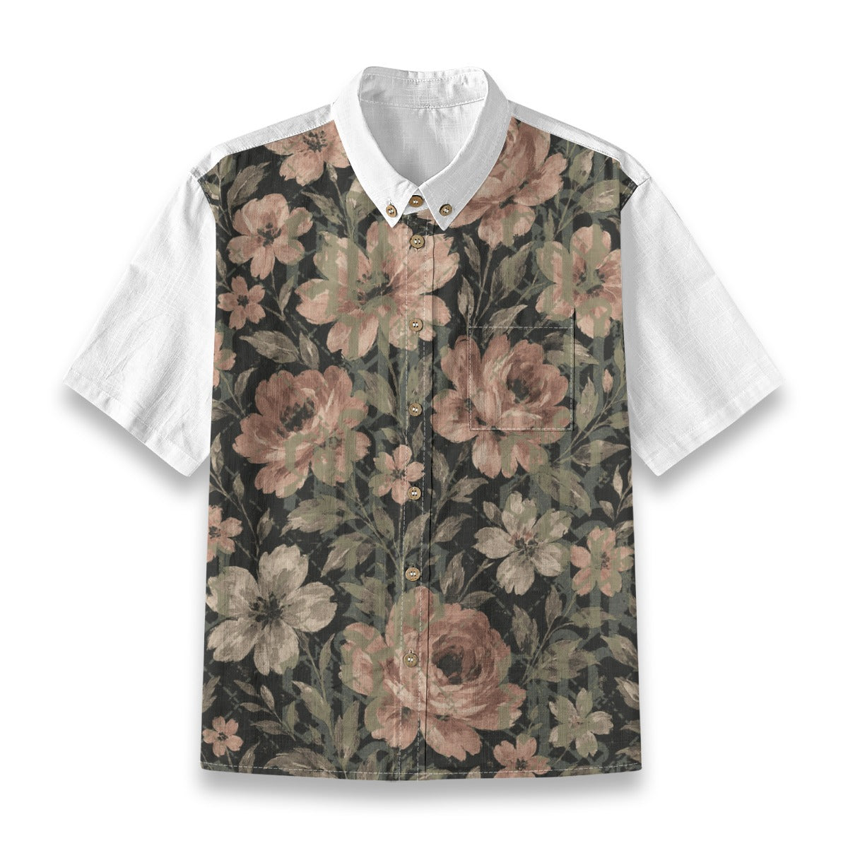 YBP Midnight Bloom Boys Camp Shirt | Cotton Floral Button-Up