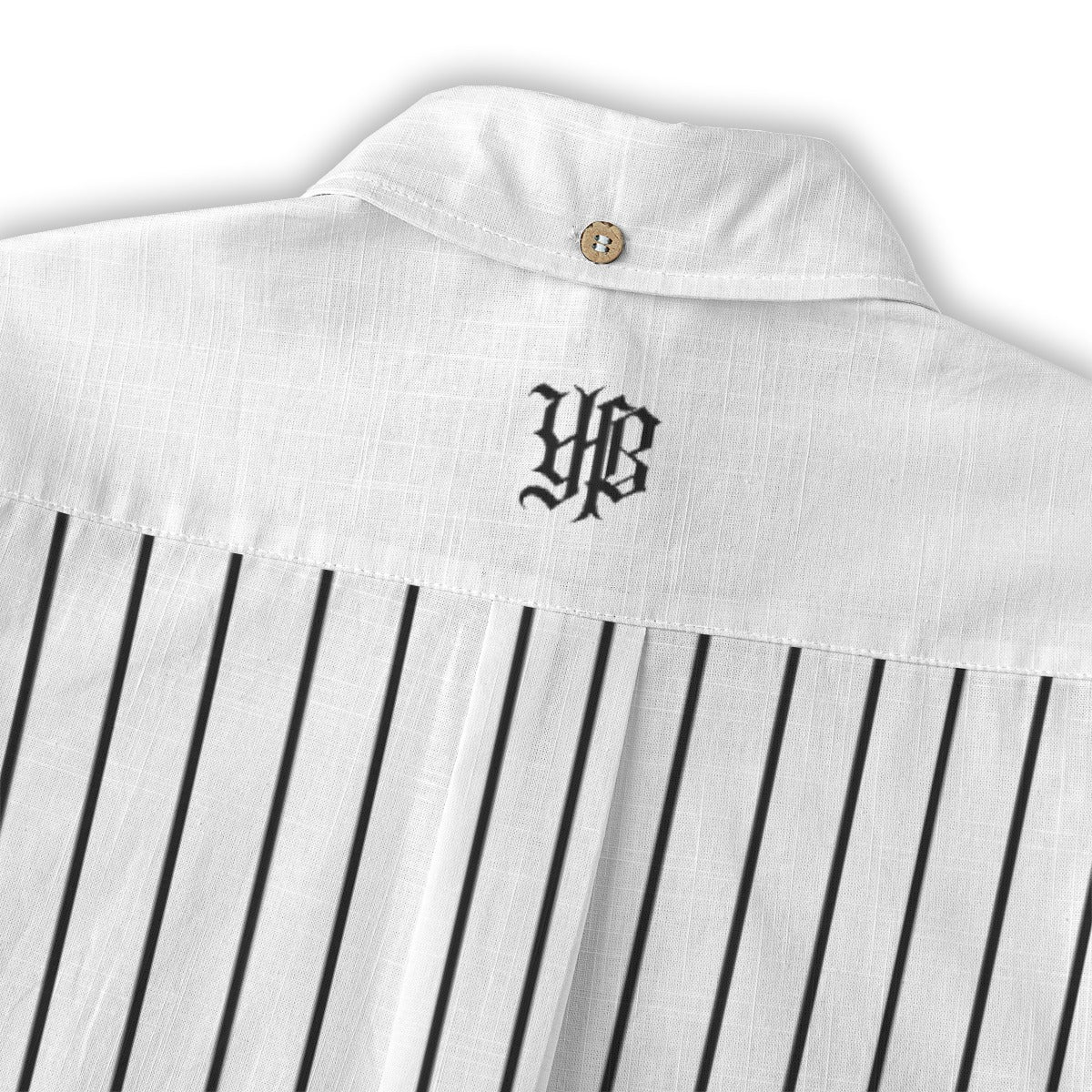 YBP Pinstripe Boys Camp Shirt | Premium Cotton Button-Up