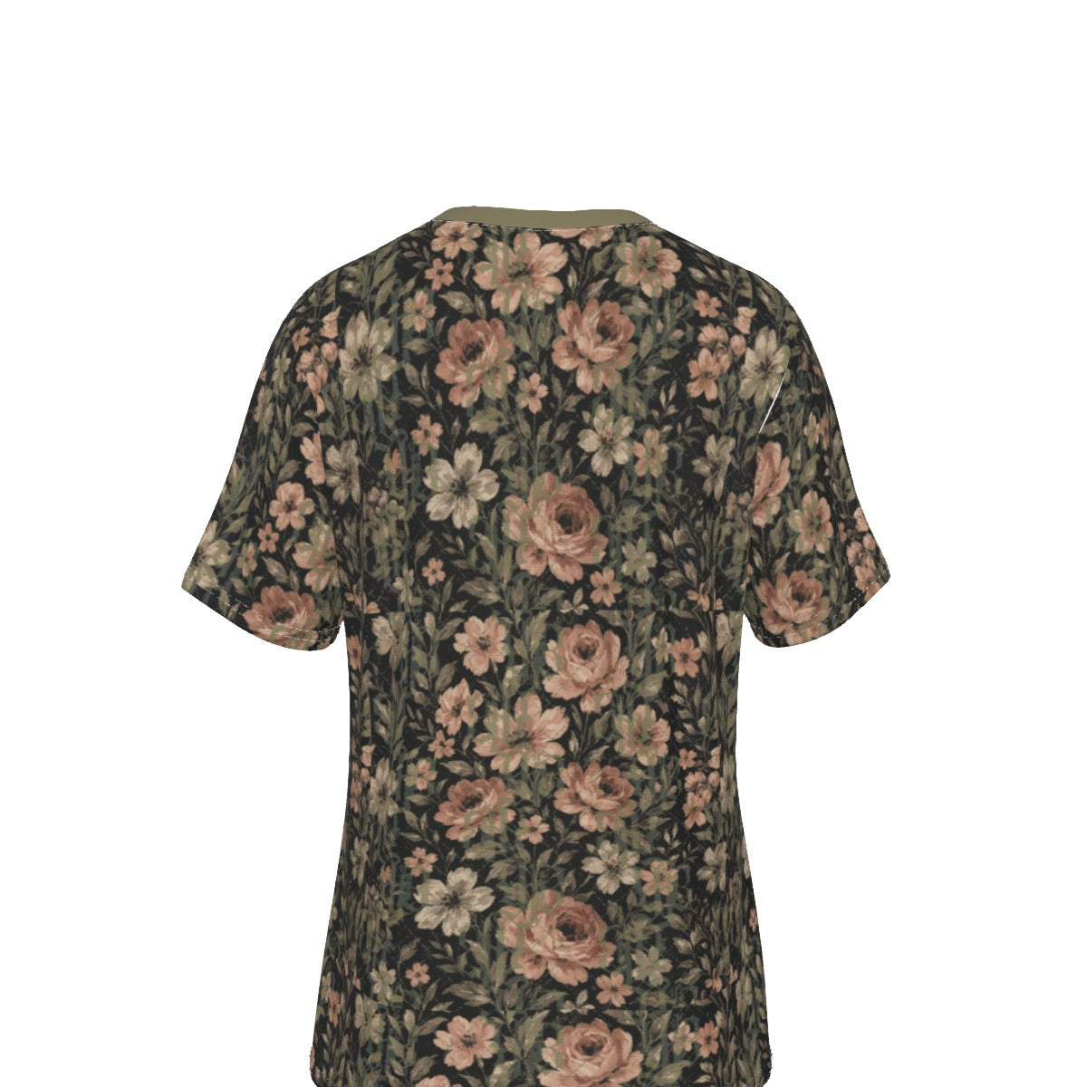 Midnight Bloom Garden V-Neck Tee