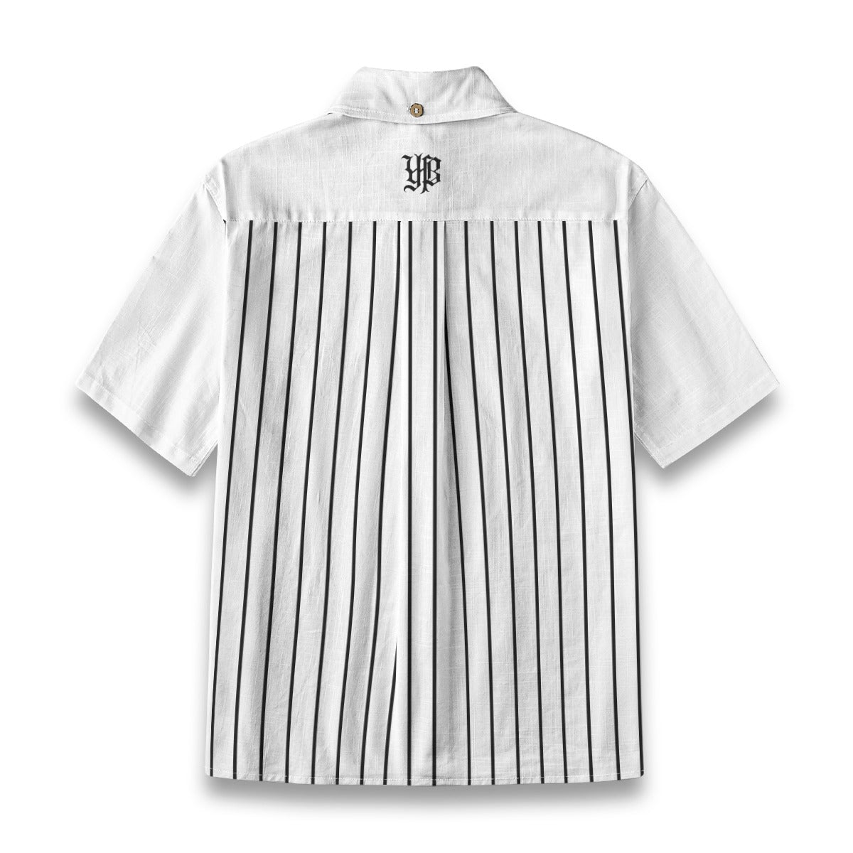 YBP Pinstripe Boys Camp Shirt | Premium Cotton Button-Up