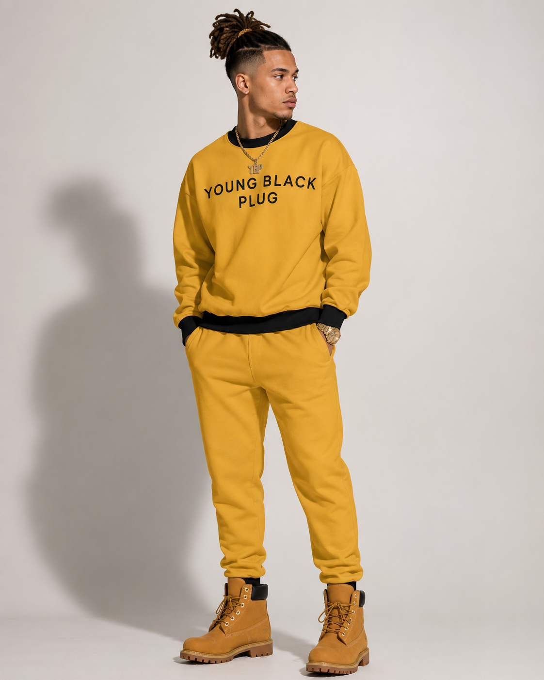 YBP Signature Contrast Crew Sweatsuit