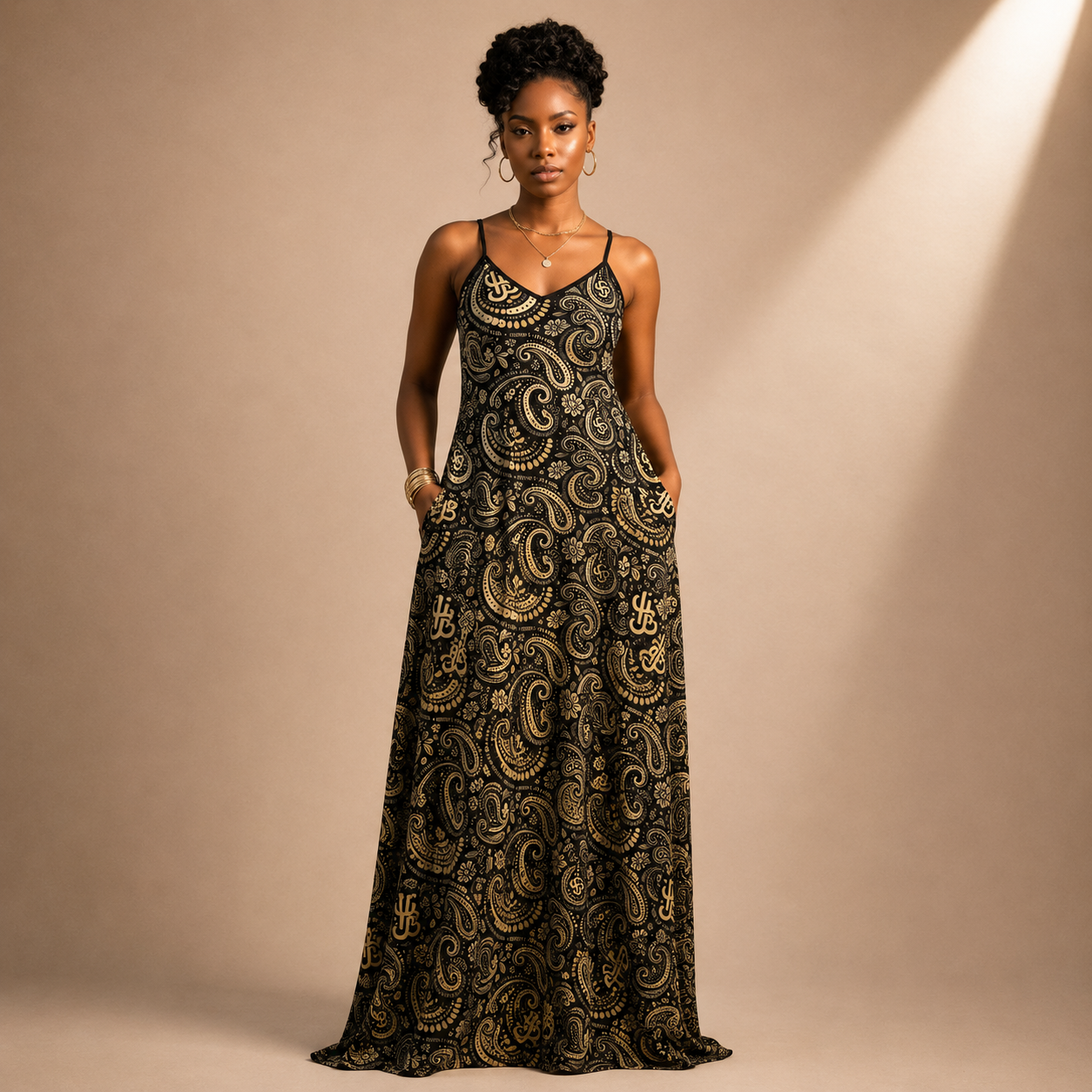 YBP Cocktails Collection Sunset Flow Maxi Dress