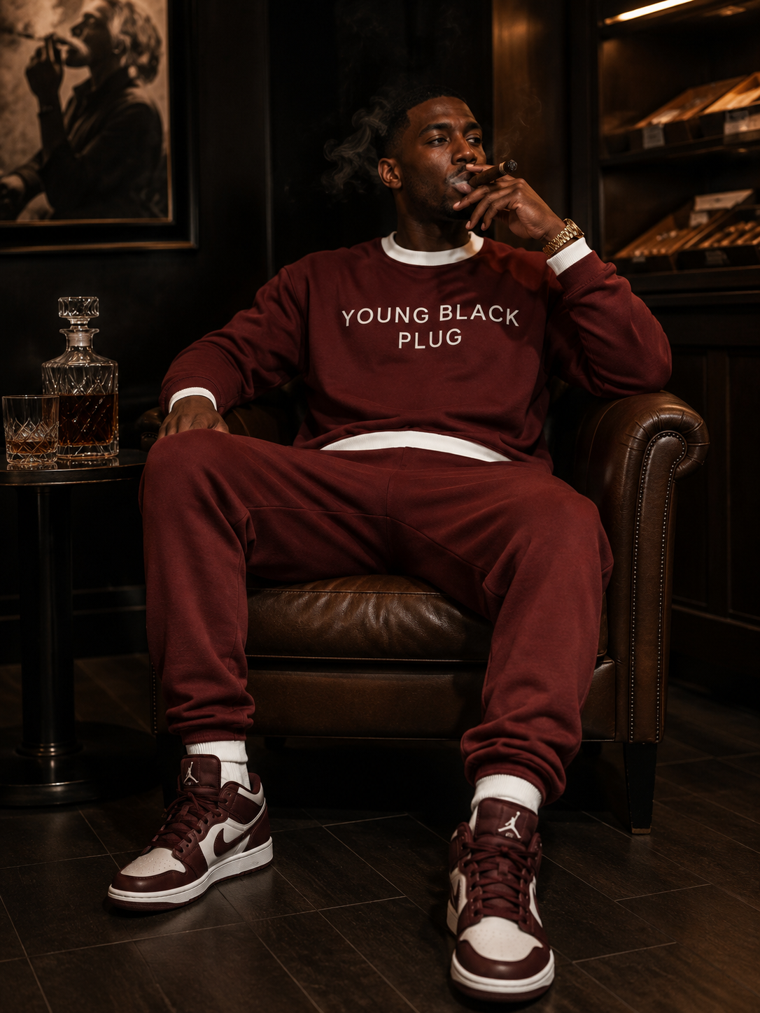 YBP Signature Contrast Crew Sweatsuit