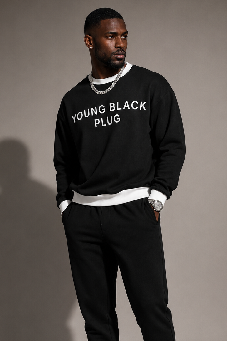 YBP Signature Contrast Crew Sweatsuit