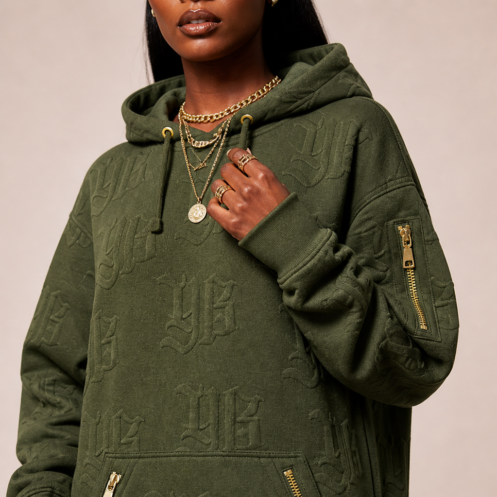 The Plug Standard – Monogram Hoodie Dress