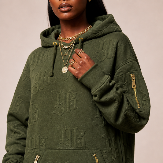 The Plug Standard – Monogram Hoodie Dress