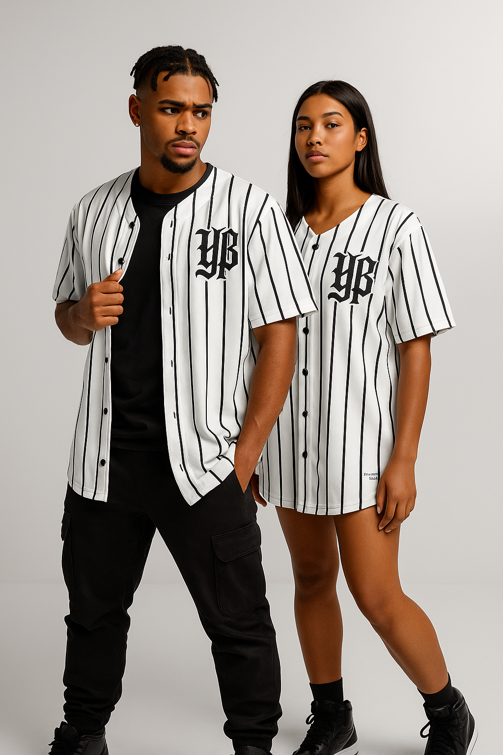 YBP Signature Pinstripe Baseball Jersey