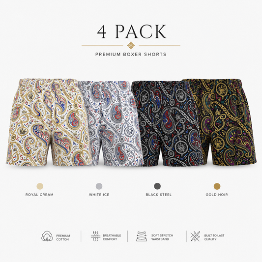 YBP Dynasty Boxer Shorts 4-Pack