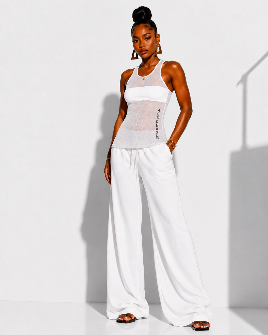 YBP Signature Flow Straight-Leg Pants