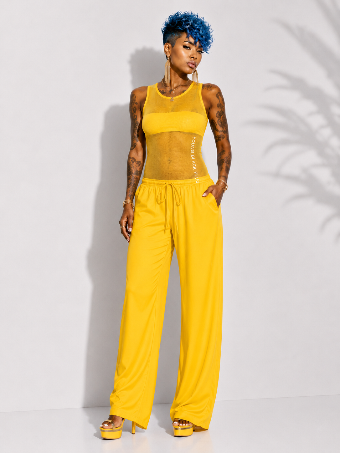 YBP Signature Flow Straight-Leg Pants