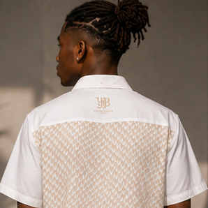 YBP Houndstooth Boys Camp Shirt | Premium Cotton Button-Up