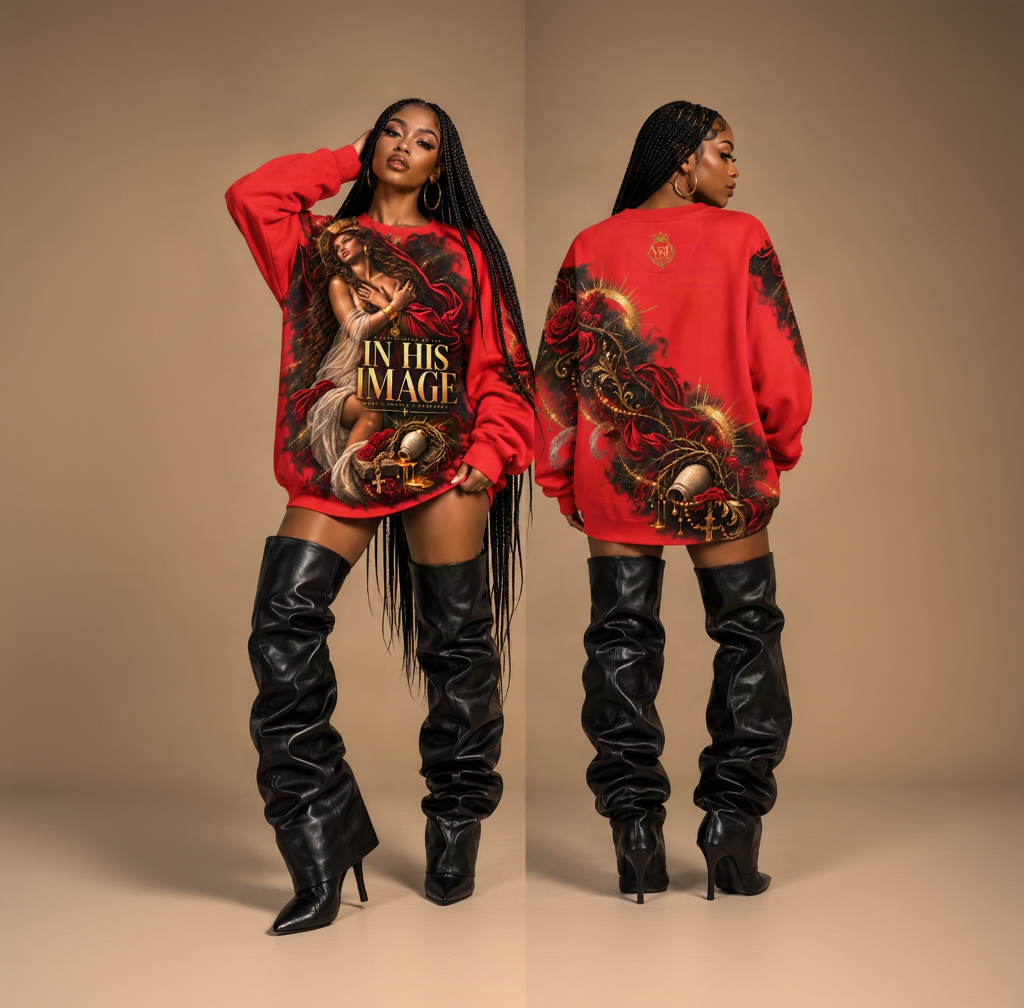 THE WITNESS | In His Image Oversized Sweatshirt