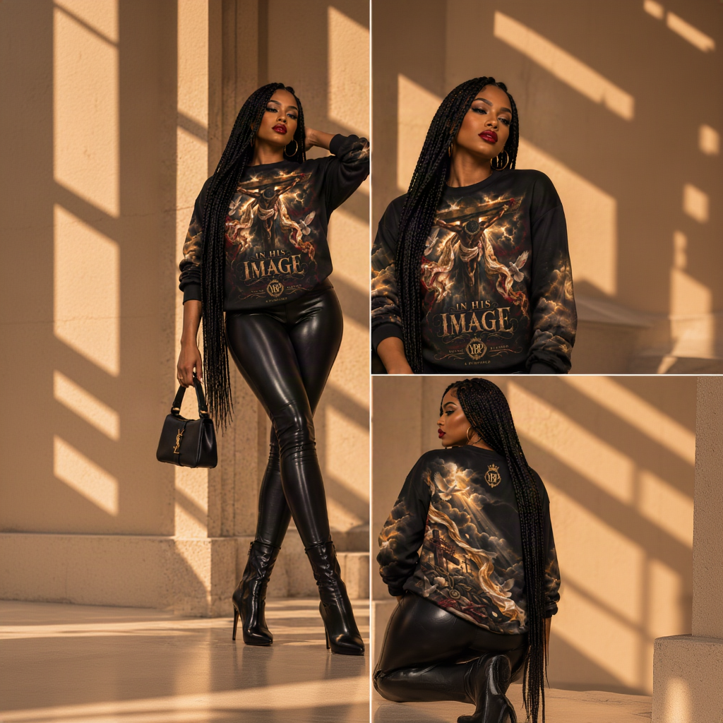 THE SACRIFICE | In His Image Oversized Sweatshirt