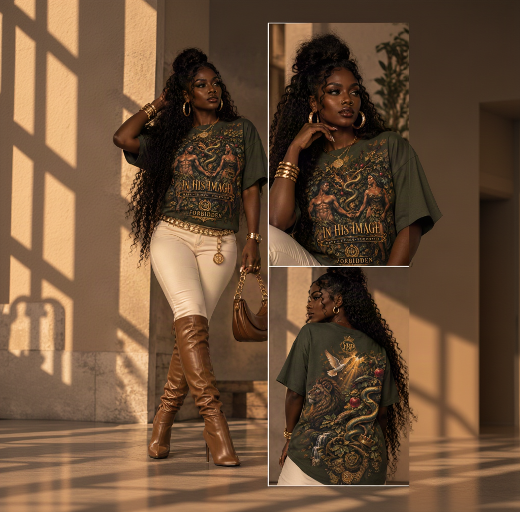 FORBIDDEN | In His Image Heavyweight Oversized Tee