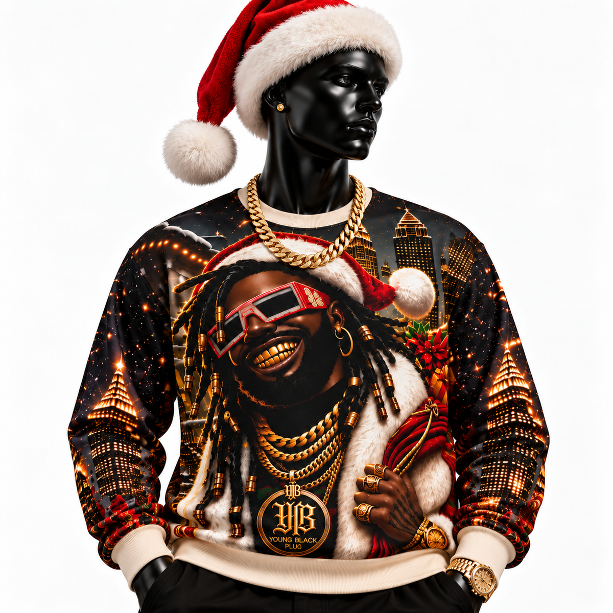 YBP Sanna From Alanna Premium Knit Crewneck | Holiday Sweater