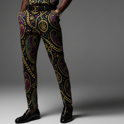 YBP Dynasty Men's Dress Pants – Gold Noir