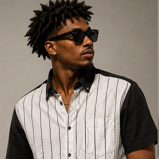 YBP Pinstripe Button-Up Shirt | Premium Men's Cotton Shirt
