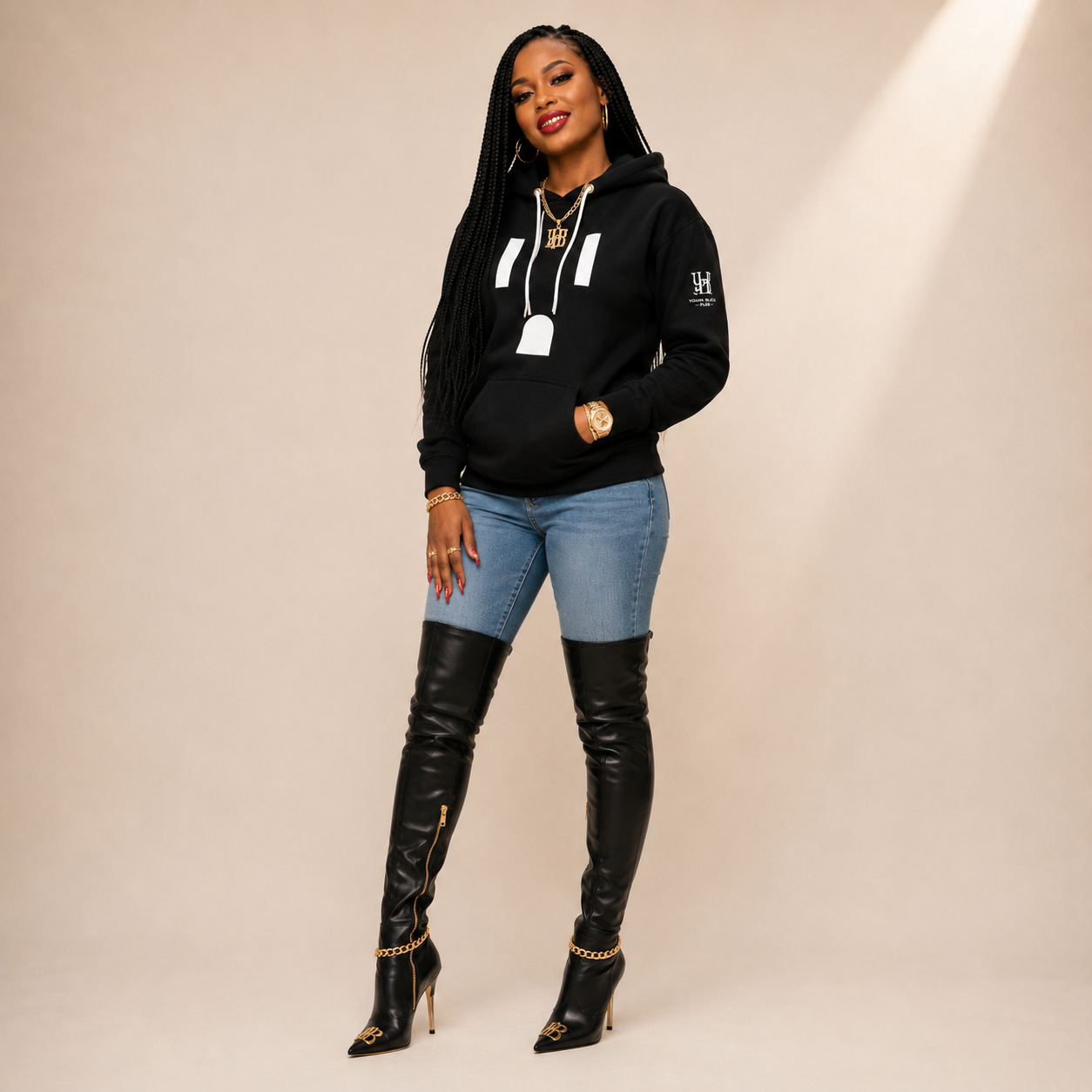 YBP “The Plug” Black Hoodie