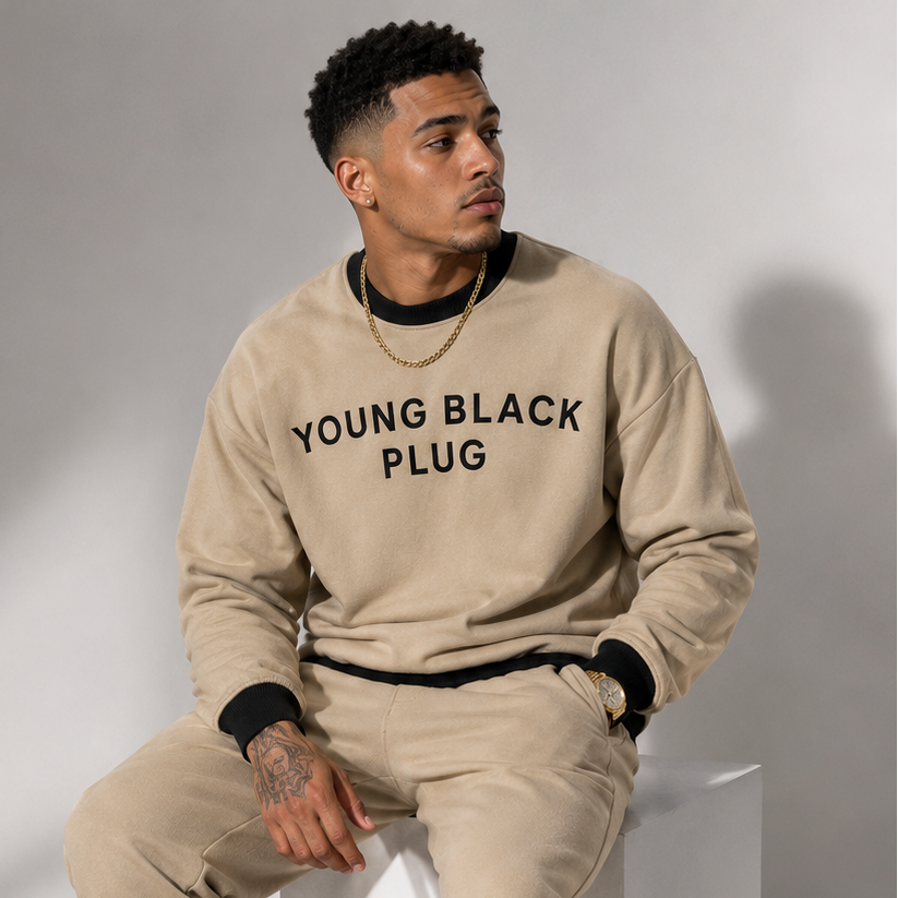YBP Signature Contrast Crew Sweatsuit