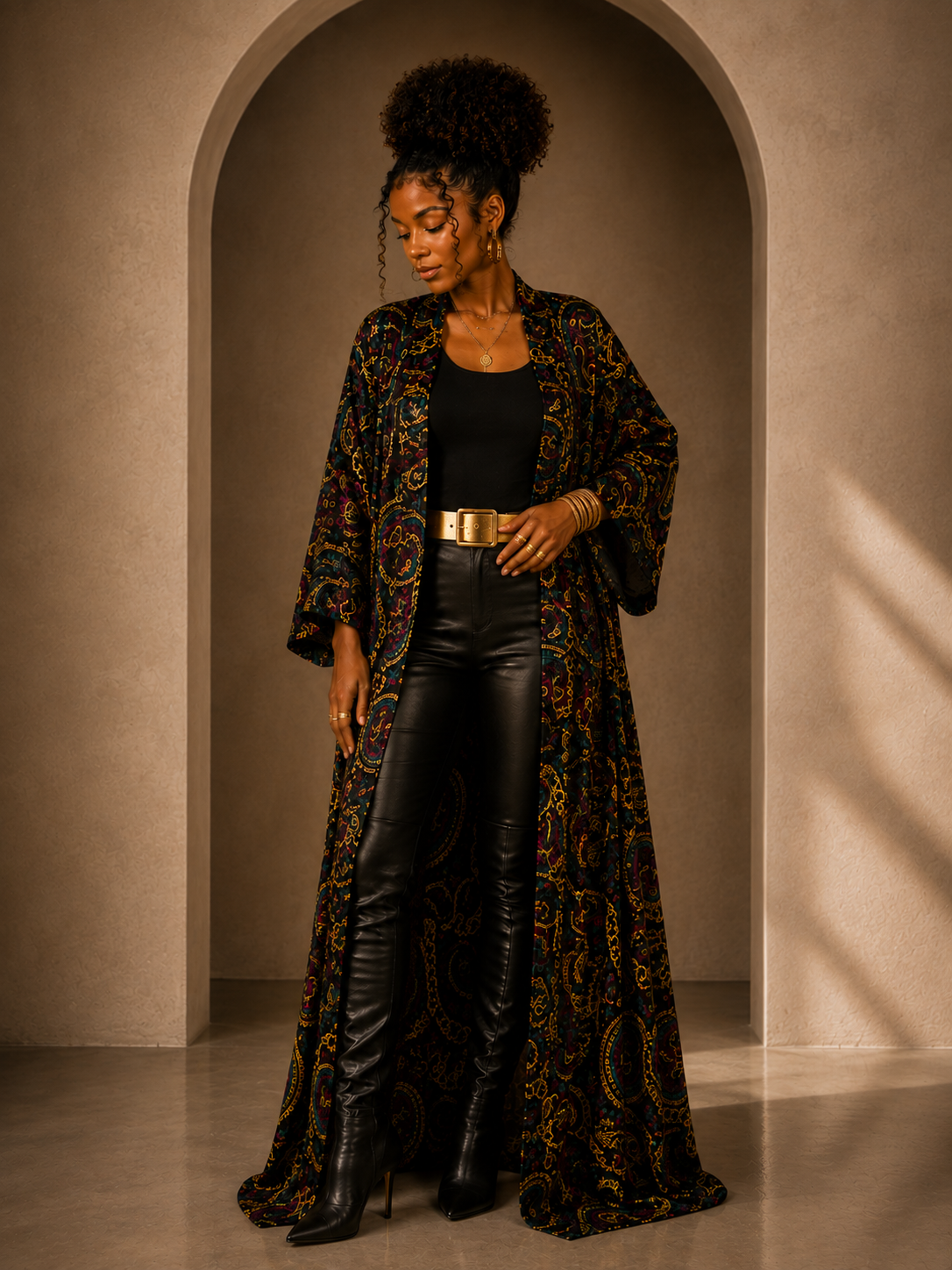 YBP Dynasty Satin Kaftan