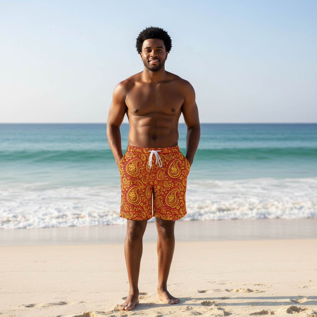 YBP Cocktails Collection Waveform Swim Trunks