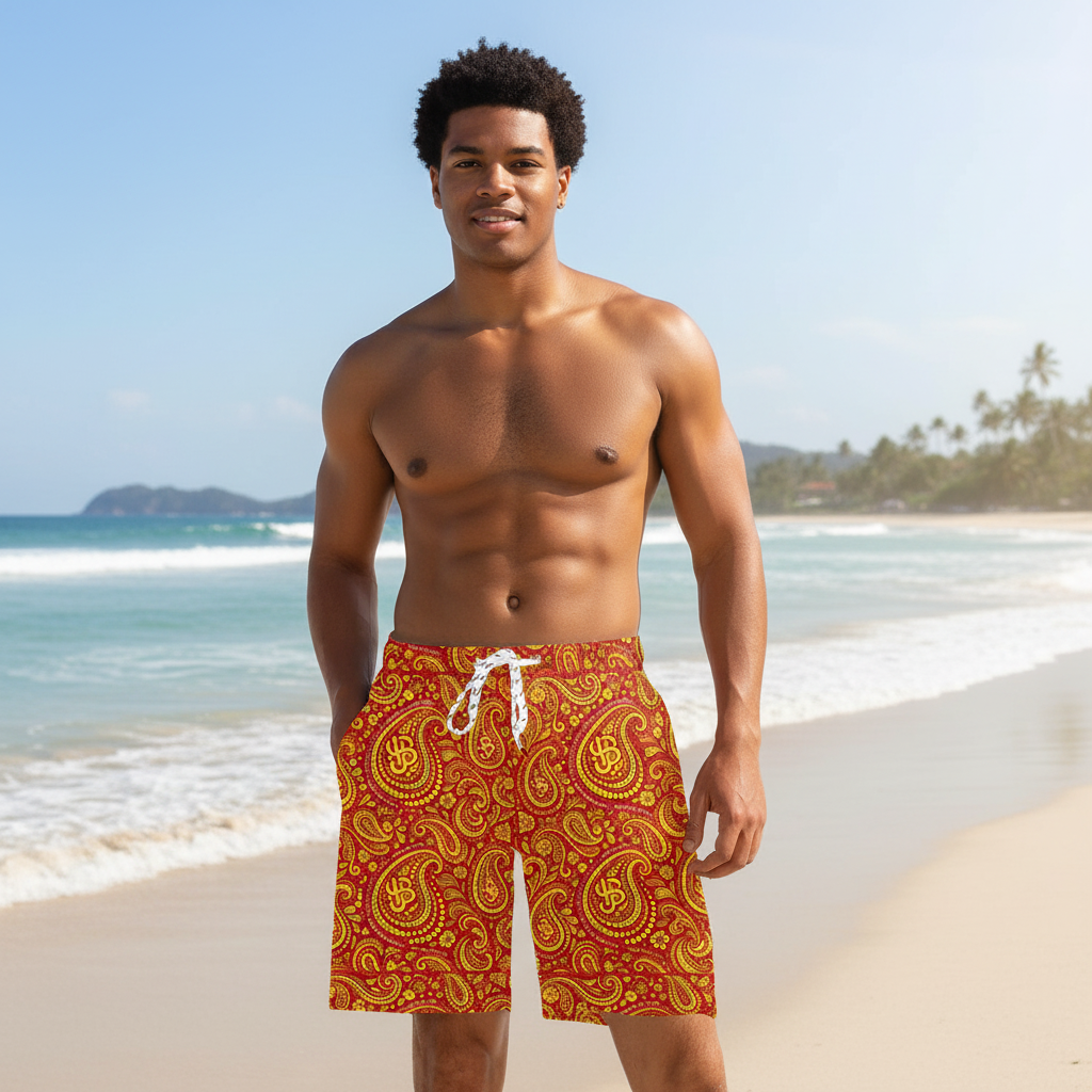 YBP Cocktails Collection Waveform Swim Trunks