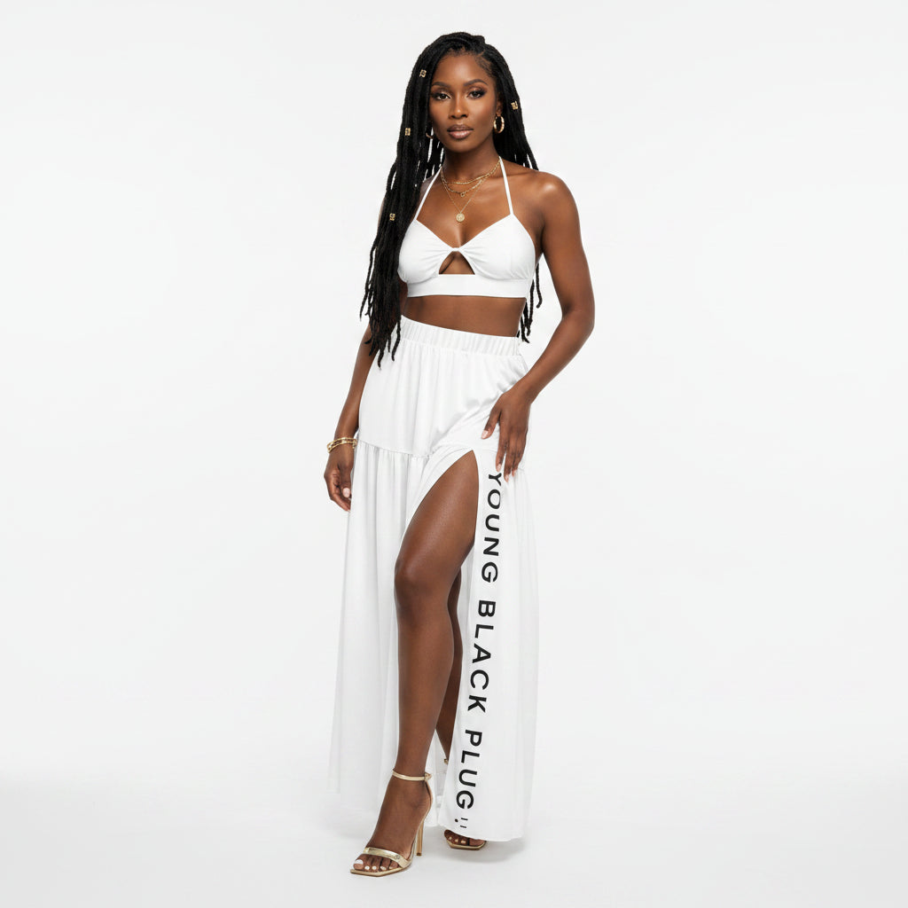 Signature Side Slit Bikini Skirt Set