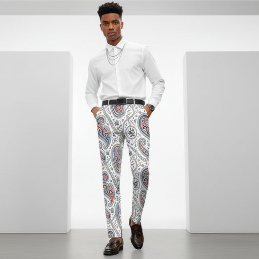 YBP Dynasty Men's Dress Pants – White Ice