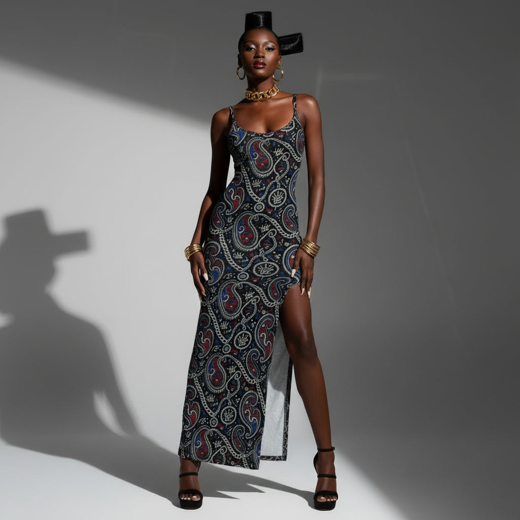 YBP Dynasty Side Slit Maxi Dress