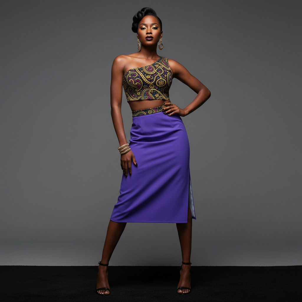 YBP Dynasty One Shoulder Crop Top