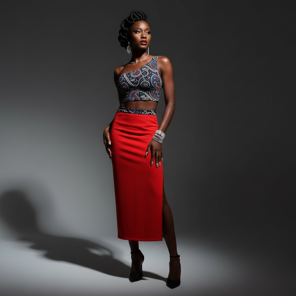 YBP Dynasty One Shoulder Crop Top