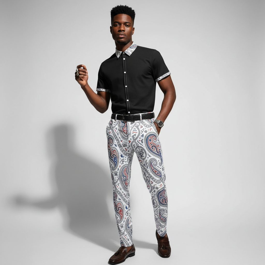 YBP Dynasty Trim Collar Shirt