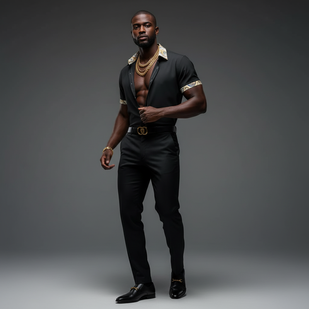 YBP Dynasty Trim Collar Shirt
