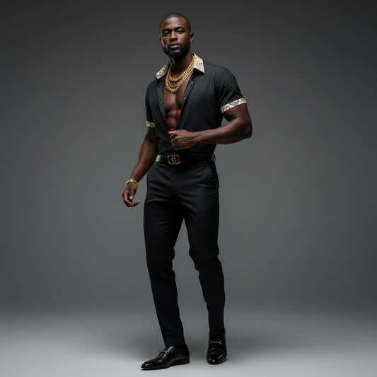 YBP Dynasty Trim Collar Shirt