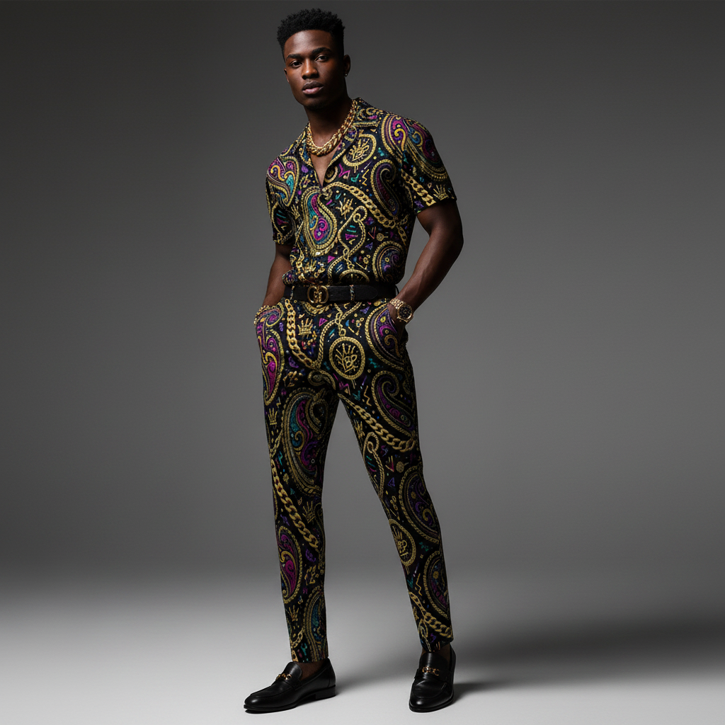 YBP Dynasty Men's Dress Pants – Gold Noir