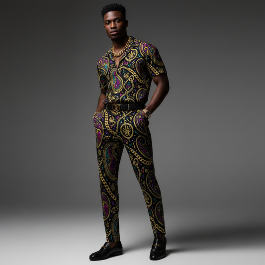 YBP Dynasty Men's Dress Pants – Gold Noir