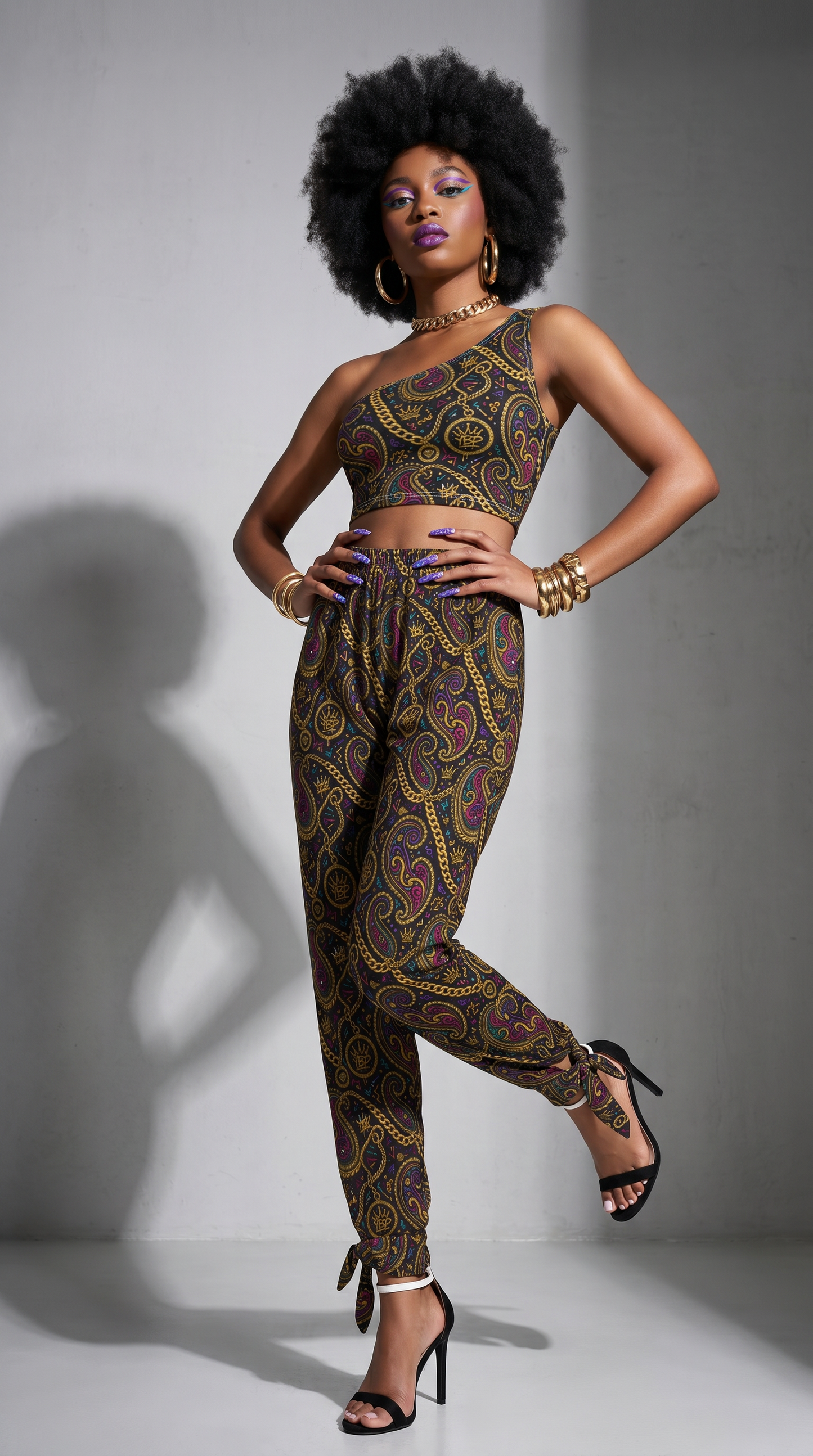 YBP Dynasty Side Cutout Tie Pants