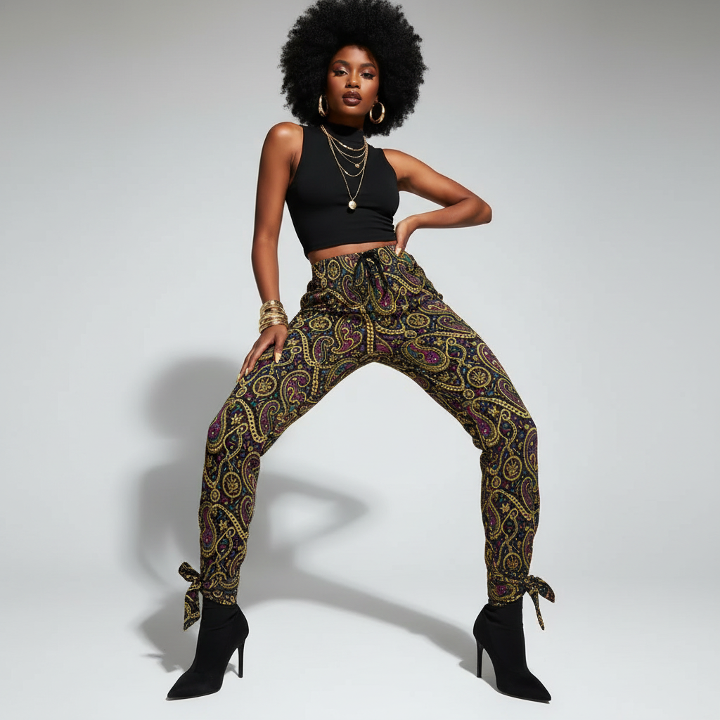 YBP Dynasty Side Cutout Tie Pants