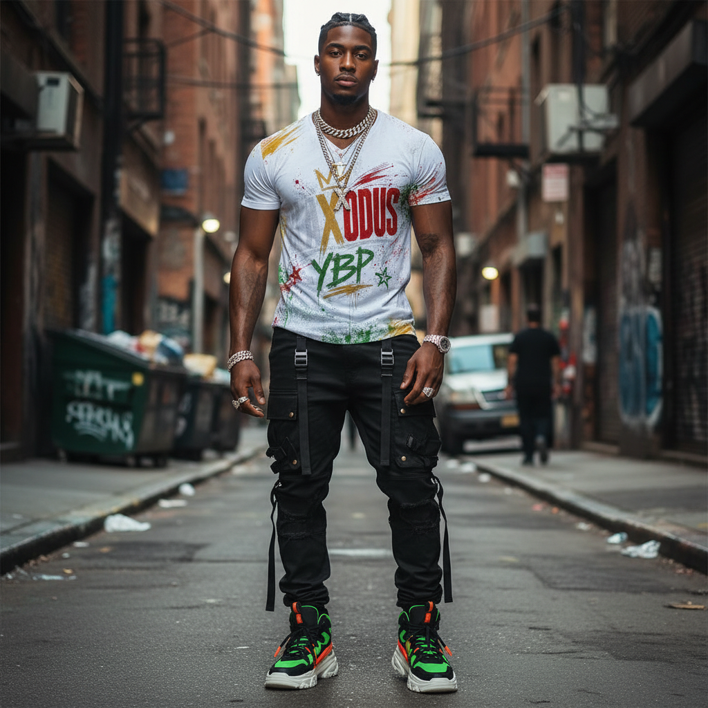 YBP Blaxodus Performance V-Neck T-Shirt