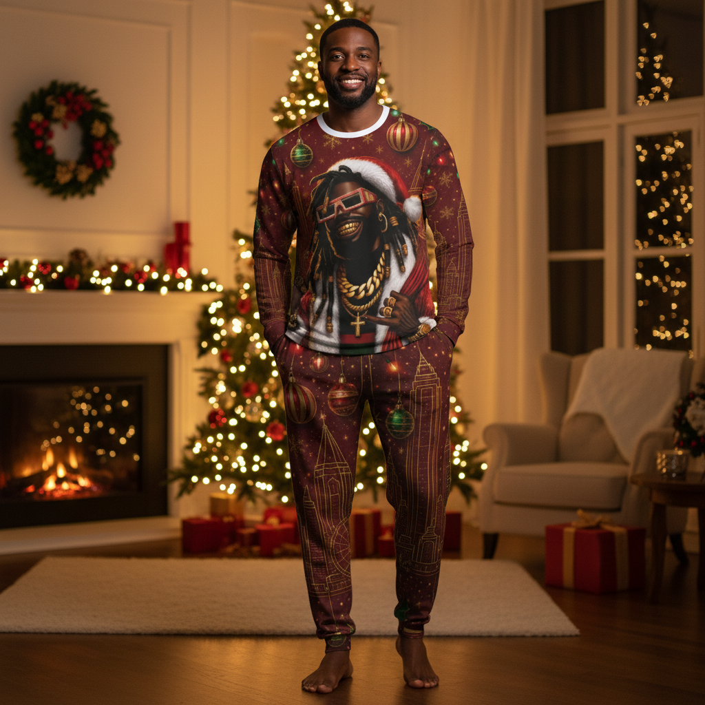 YBP Sanna From Allanna Men’s Holiday Pajama Set